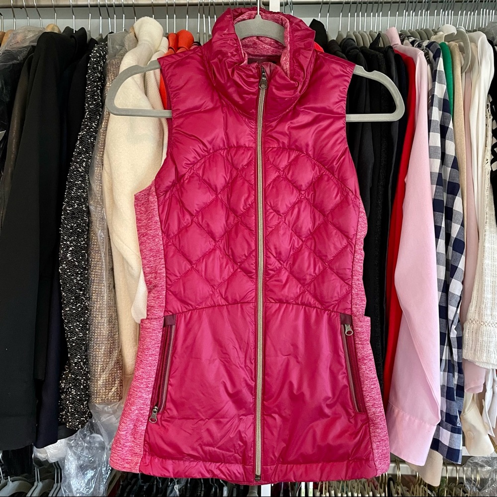 Lululemon Down for a Run Berry Rumble Vest